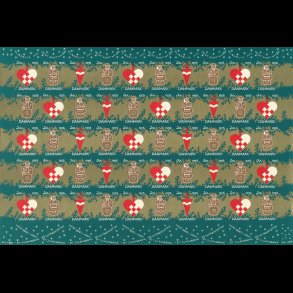 1956, Julehjerter, kage-mnd og koner, utakket, NEDSAT fra 180,-kr,