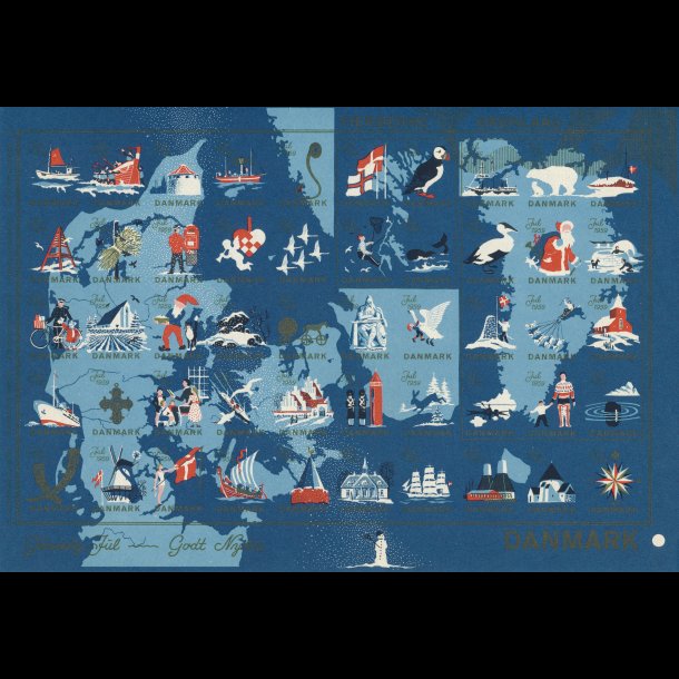 1959 Landkort, utakket,