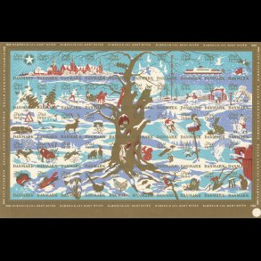 1960, Vinterlandskab, utakket,