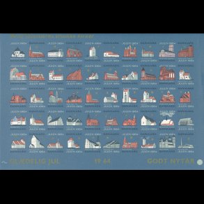 1964, 50 af Danmark's smukke kirker, utakket,