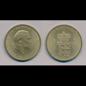 1954, 1 krone, 01,