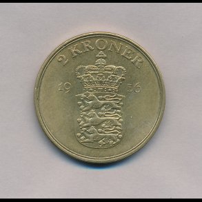 1956, Frederik IX, 2 kroner, 0,
