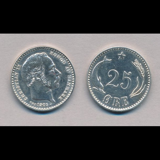 1905, 25 re, slv, 1+