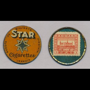 1921-22, Star, 10 �re frim�rke, 01,