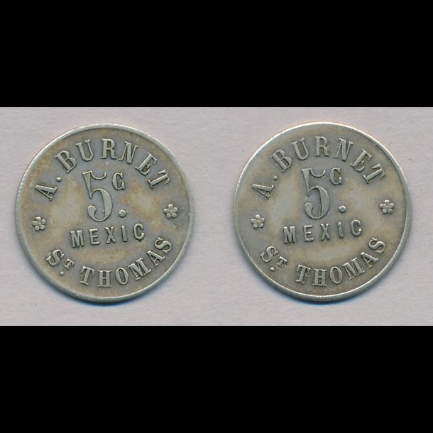 Sieg .6, A. Burnet, 5 cent, 1+,