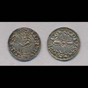1075-1080 Harald Hen, pennig, mntmester Svafa, Lund, 01 / 0, Hbg 1, NEDSAT fra 45.000,-kr