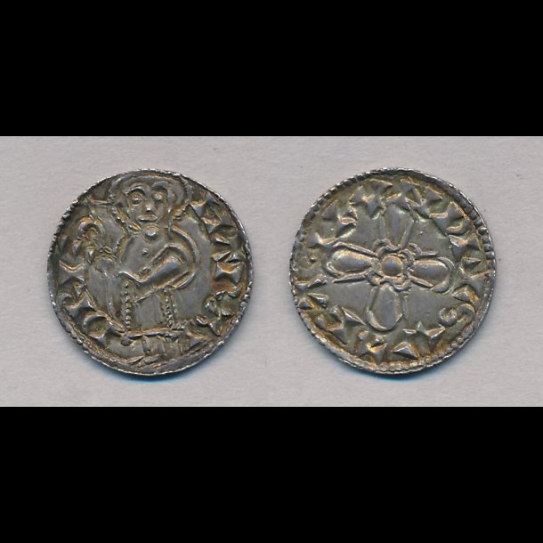 1075-1080 Harald Hen, pennig, mntmester Svafa, Lund, 01 / 0, Hbg 1