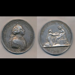 1760, Frederik V, s�lvmedalje, G 458,
