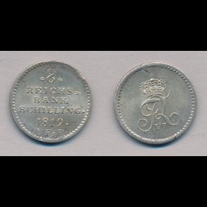 1819, Frederik VI, 8 rigsbank skilling, 0, H31C,