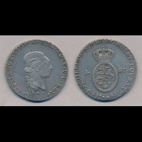 1795, Christian VII, specie, 1++,