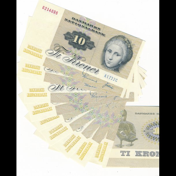 1972 -77, 10 kroner, bundt, 0