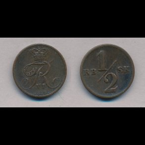 1838, Frederik VI,  skilling, 1,