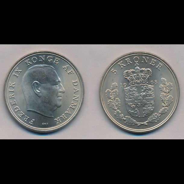 1968, 5 kroner, 