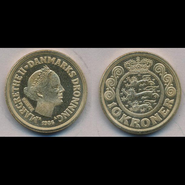 GP 44, prvemnt 1988 (1986), 10 kroner, 0 / 01,