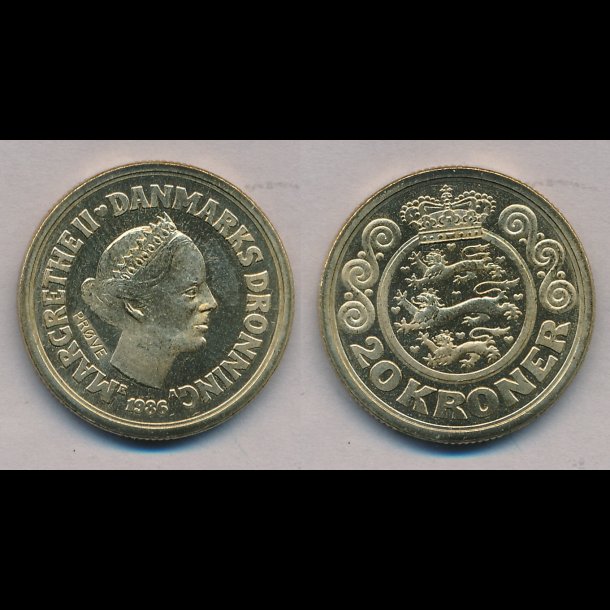 GP 45, prvemnt 1988 (1986), 20 kroner, 0 / 01,