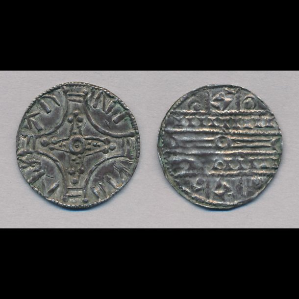 1047 - 1075, Svend Estridsen, Hbg 39a, pennig, Roskilde, runemnt, 01 / 1+, 