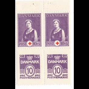 .266 i 2 kroner hfte med 4 x 4 blokke, **, 5829,