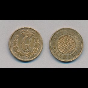 1868, Christian IX,  skilling, 01,