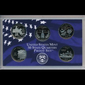 2000, USA, quarter mintst, cuni, inklusiv samlerst, proof 
