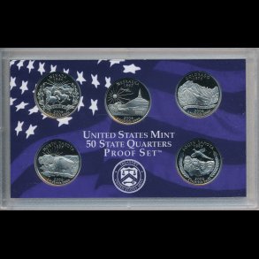 2006, USA, quarter mints�t, cuni, inklusiv samlers�t, proof