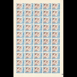 1947, Kong Frederik IX og Dronning Ingrid, helark, ufoldet, TILBUD nedsat fra 750,-kr,