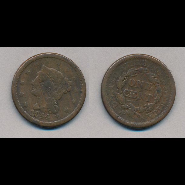 1841, USA, 1 cent, 1, lbnr1,