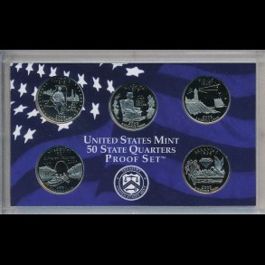 2003, USA, quarter s�t, cuni, proof set,