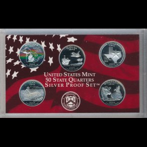 2004, USA, quarter m�nts�t, silver proof,
