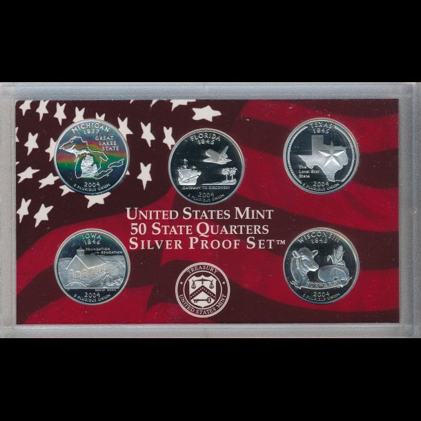 2004, USA, quarter mntst, silver proof,