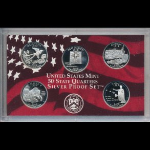2008, USA, quarter m�nts�t, silver proof,
