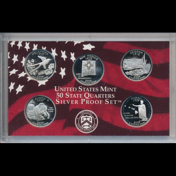 2008, USA, quarter mntst, silver proof,