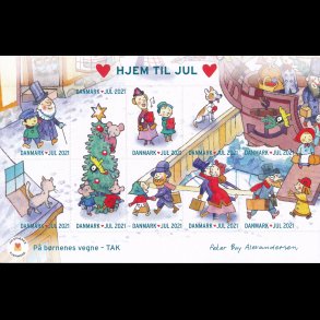 2021, Hjem til jul, selvkl�bende miniark,