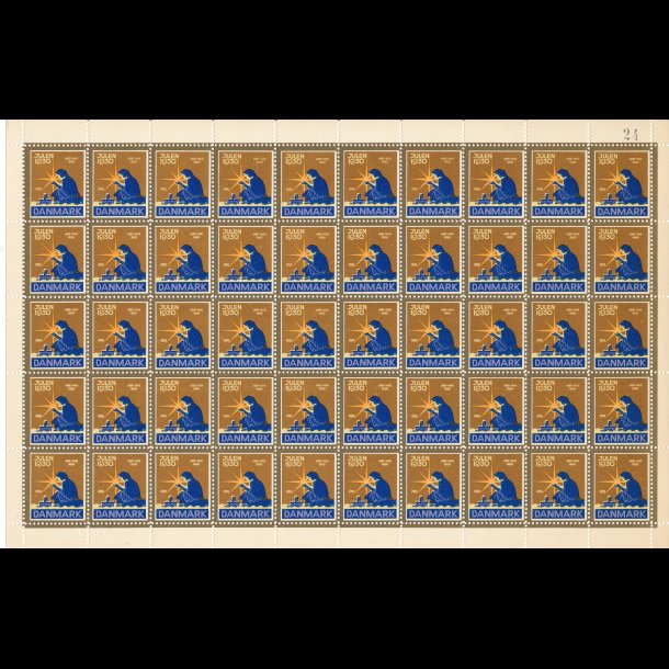 1930, Den lille pige med svovlstikkerne, helark, ufoldet, 