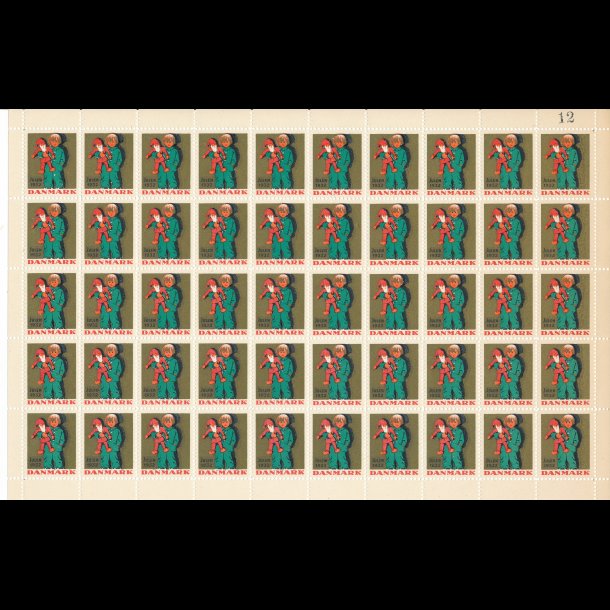 1932, Barn med nisse, helark, ufoldet,
