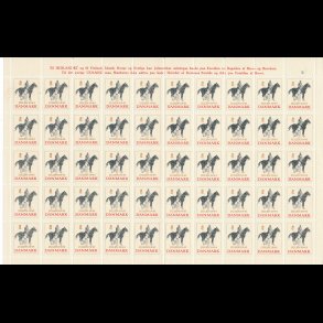 1941, Kong Christian X til hest, helark, foldet,