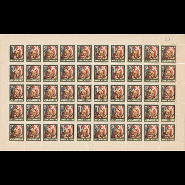 1919, Dannebrog hejses, helark, ufoldet,