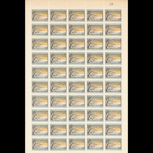 1925, Vinterlandskab, helark, ufoldet, (Intern odd size)