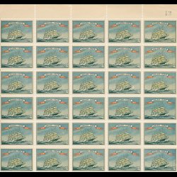 1922, Skoleskibet "Kbenhavn", 2- delt helark, nr 12,