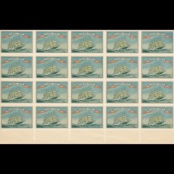 1922, Skoleskibet "Kbenhavn", 2- delt helark, nr 12,