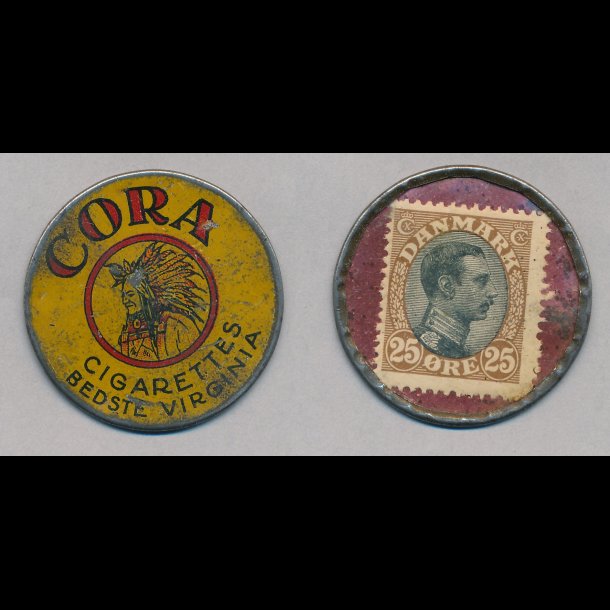 1921-22, Cora, 25 re frimrke, 