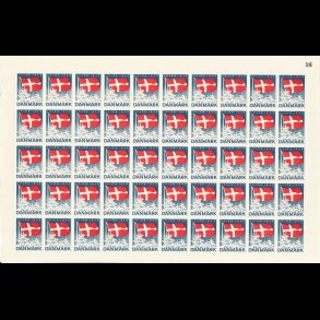 1945, Dannebrog, helark, let foldet,