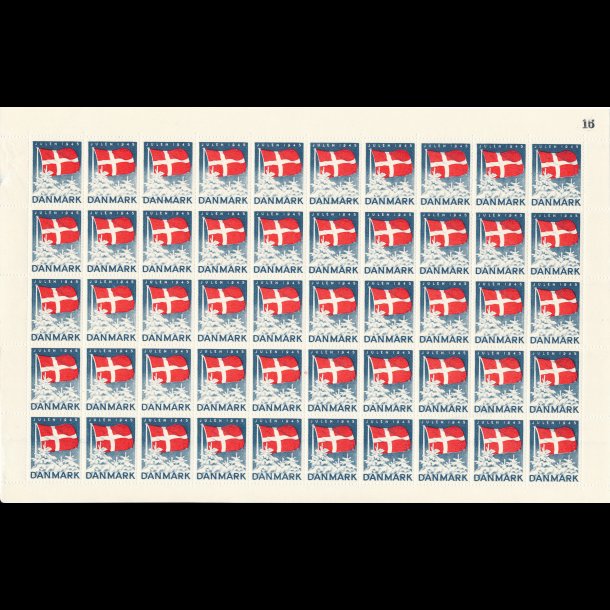 1945, Dannebrog, helark, let foldet,