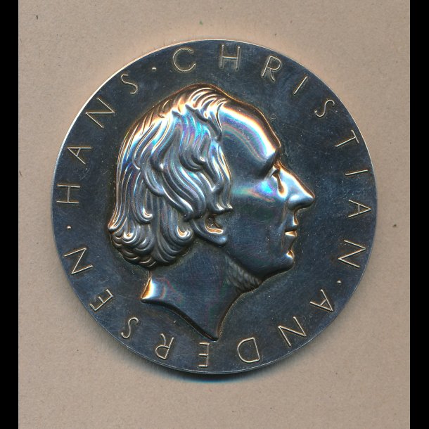 1975, H. C. Andersen, Havfruen, slv medalje, Georg Jensen,