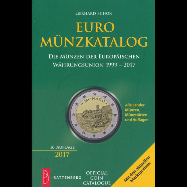 2017, Euro Mnzkatalog, 1999-2017, 16 oplag,