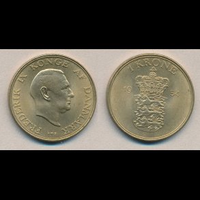 1954, 1 krone, 0,