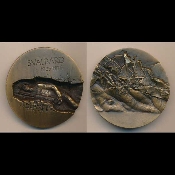 1975, Svalbard Medaljen 1925-1975, Nils Aas, bronze,