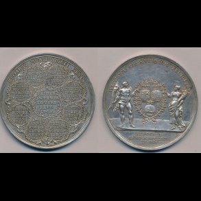 1743, Christian IV, Bryllupsmedalje Kronprins Frederik (V) og prinsesse Louise,