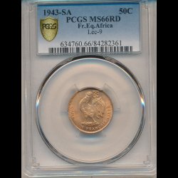 1943, Frankrig / Cameroun, 50 centimes,