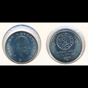 1995, Norge, 5 kroner,