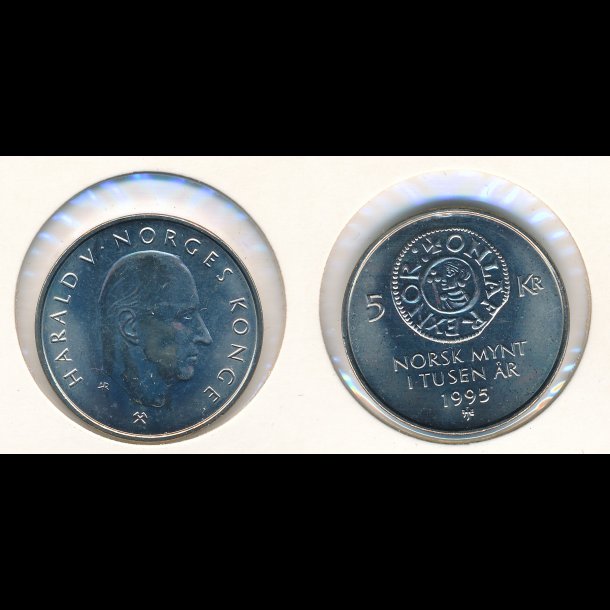 1995, Norge, 5 kroner,